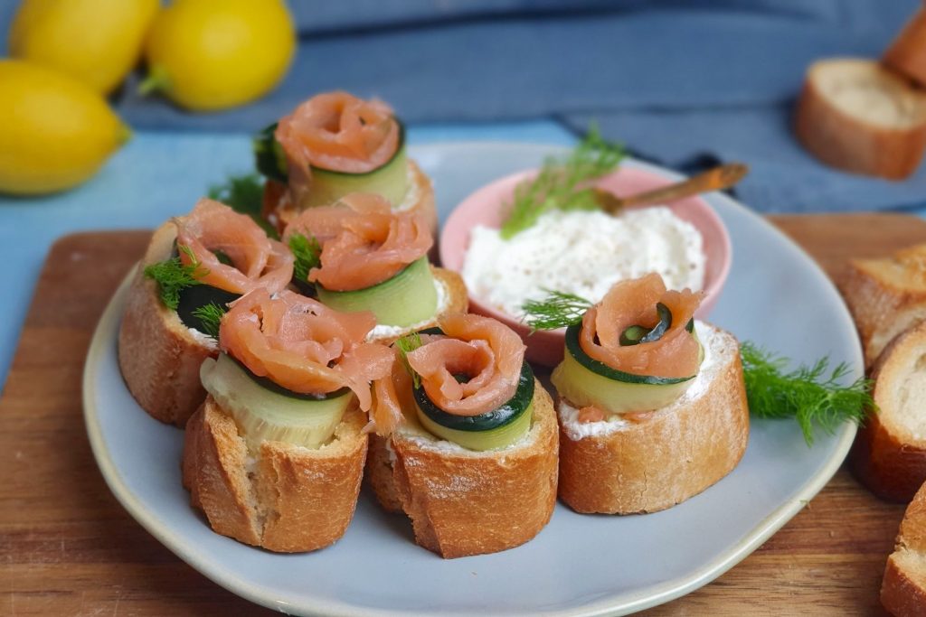 Tartine al salmone