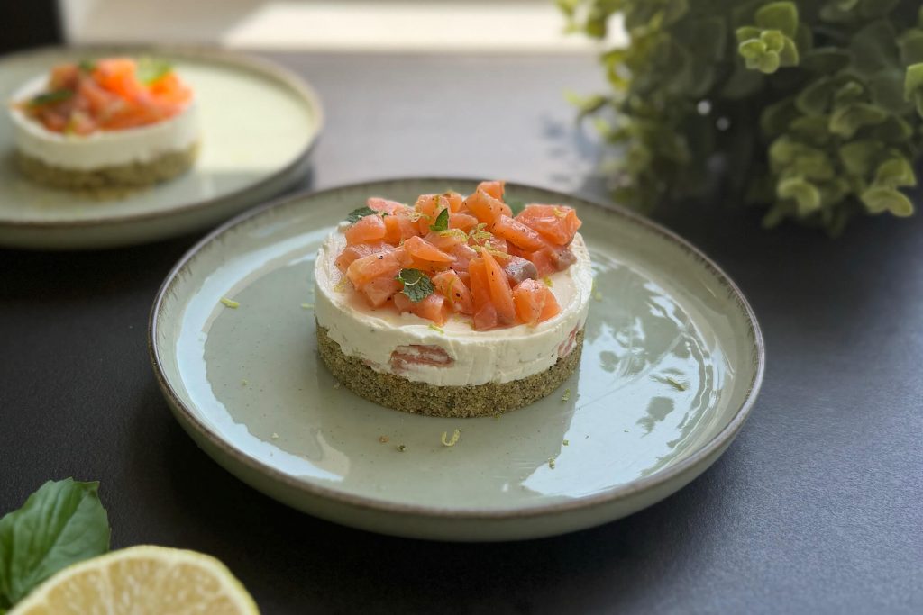 Mini cheesecake al salmone