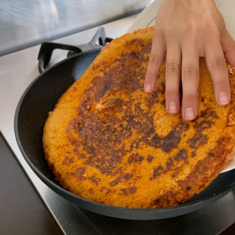 Torta di riso in padella step5