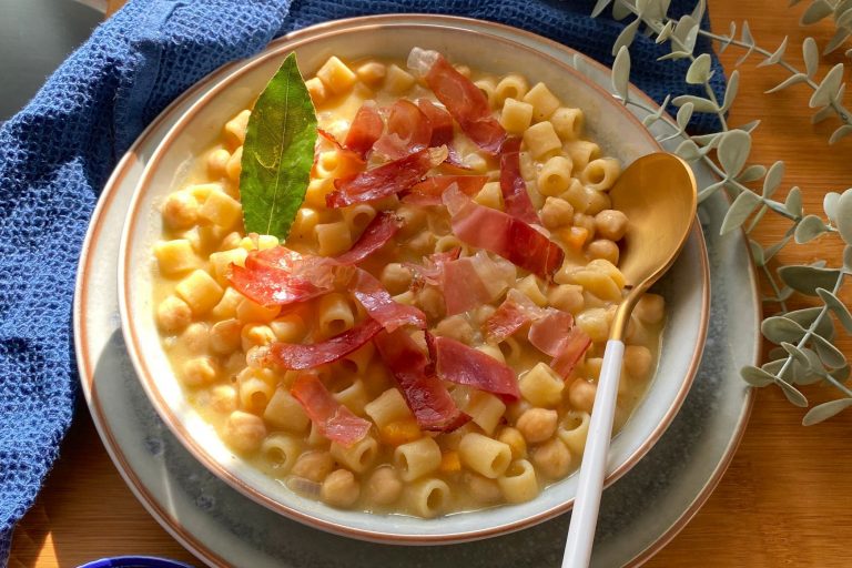 Pasta e ceci cremosa