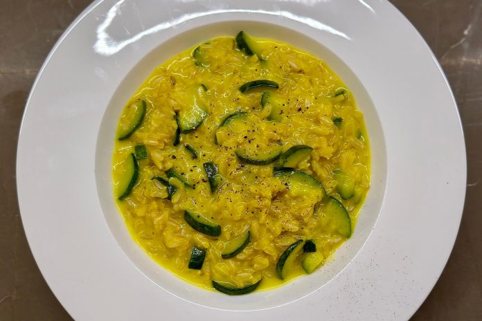 Risotto zafferano e zucchine